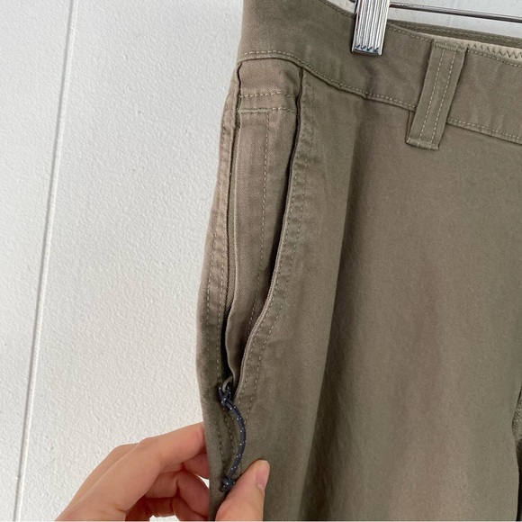 Columbia Pants Mens 34x26* Brown Zip Pocket Canvas Outdoor Cotton Work Carpenter - Picture 5 of 14